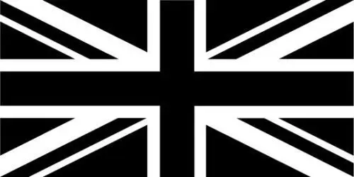 Стикер BANDIERA UNION JACK Autoadesivo (Nero e Bianco) для ford focus vw polo peugeot 206 CRUZE | Дом и сад