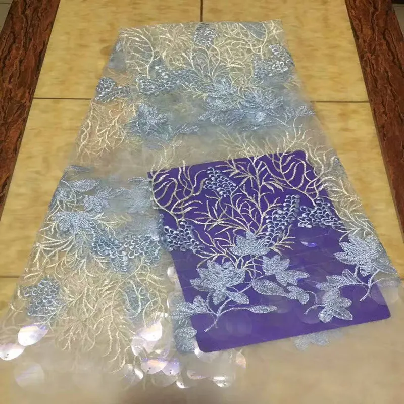 Flower Applique Lace Fabric With Sequins French African Mesh Net Guipure Red For India Dress Nigeria Swiss Voile Tulle | Дом и сад
