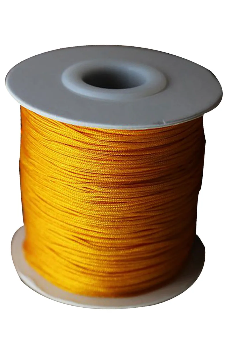 

0.8mm Golden Braid Rattail Nylon Cord+Jewelry Accessories Making Beading Bracelet Chinese Knot Macrame Rope 200m=1Roll