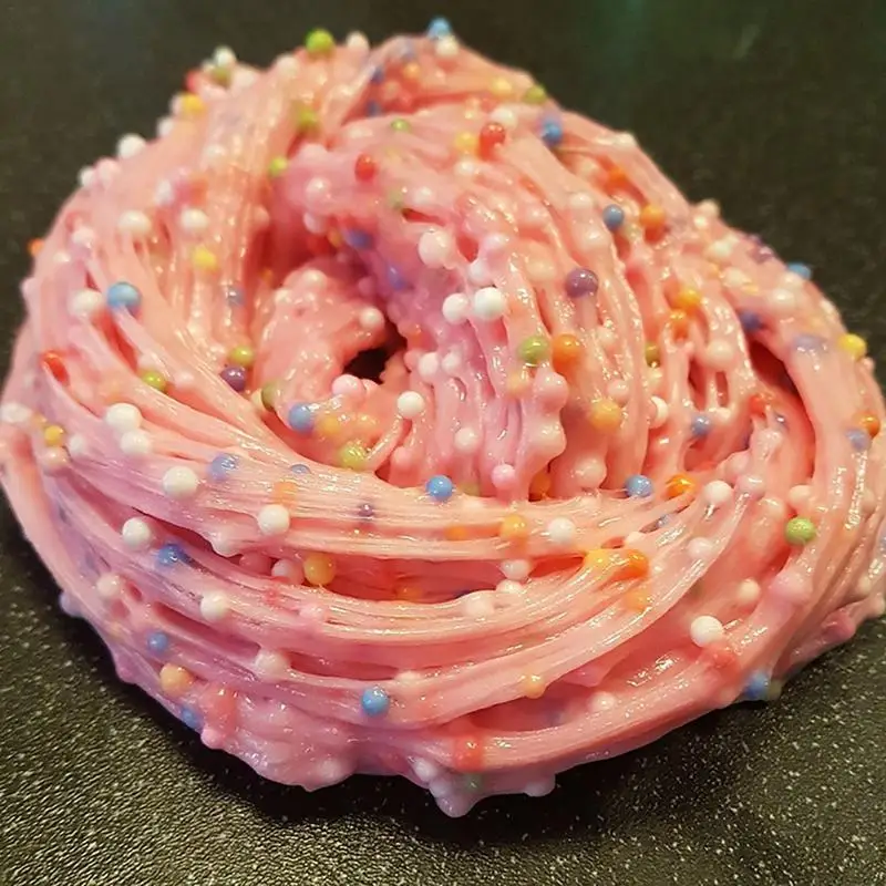 Pink Прямая поставка, глина, 60 мл, Снежная грязь, цветной шар, пушистый слизью, игрушки, сделай сам, пушистый слизью, антистресс для детей, подарок на день рождения, Рождество - Цвет: Pink