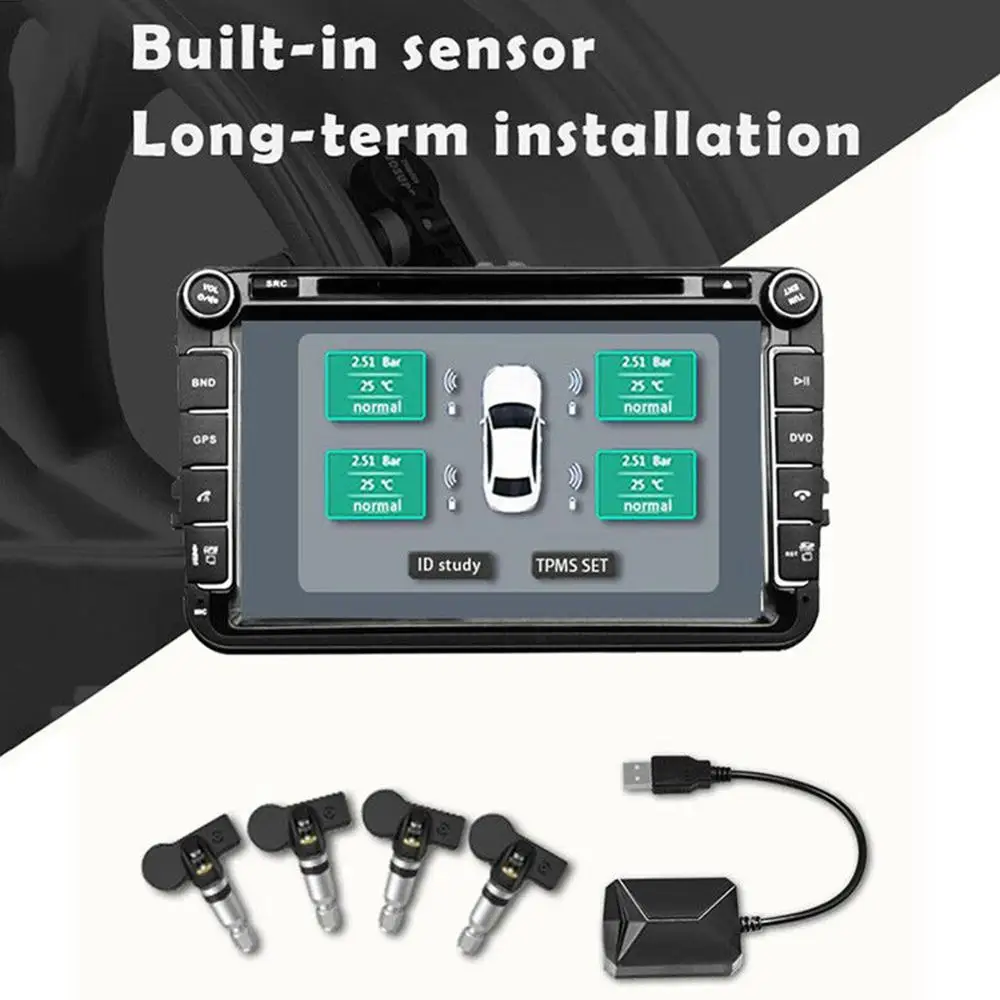 Для Android сенсор инструмент TPMS монитор давления в шинах Автоматическая