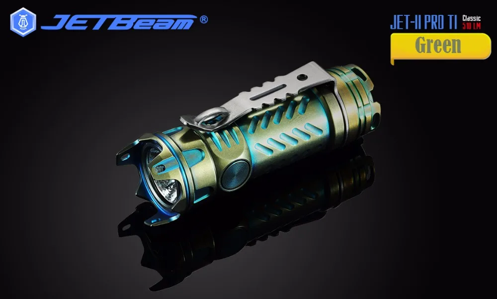 1 шт. JETBeam II PRO TI 510LM 4 режима тактический фонарь светодиодный светильник мини-вспышка светильник