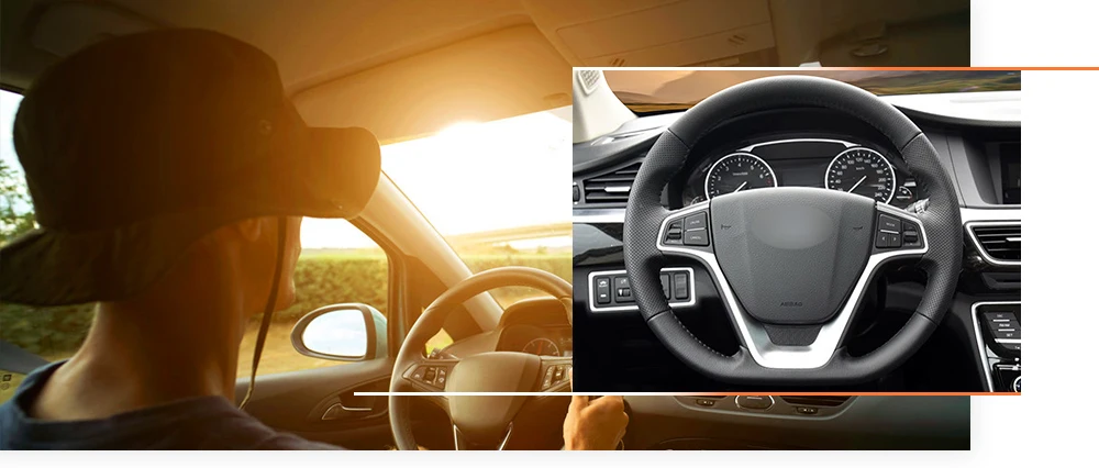 MEWANT черный натуральная кожа чехол рулевого колеса автомобиля для Geely EMGRAND GT