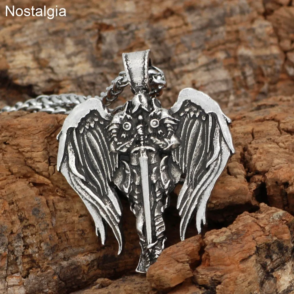 Archangel защитный амулет Ирландский Крест Diablo Крылья ангела языческий кулон