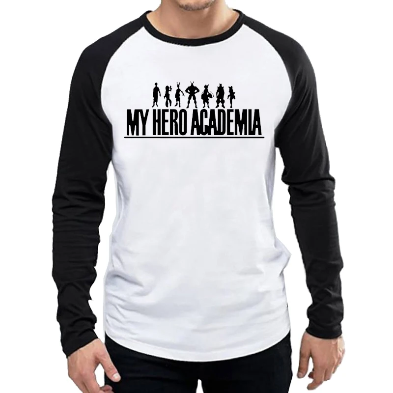 15 Футболка с длинными рукавами с надписью «My Hero Academy», модная футболка с логотипом аниме «My Hero Academy», топы, футболки, футболка с длинными рукавами Bakugou - Цвет: 15