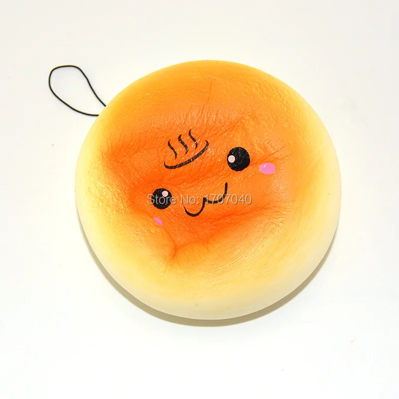 15 Шт./лот 10 см Джамбо Squishy Мягкая Каваи Onsen Смайлик Хлеб Крем Ароматические Оптовые