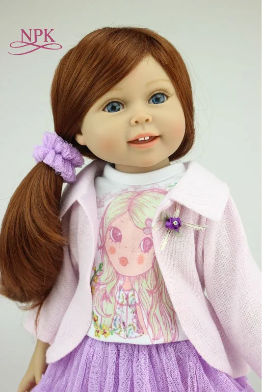 BJD кукла 18 дюймов 45 см полностью виниловая американская кукла Bebes Reborn Play House Игрушка кукла для детей подарок Juguetes Brinquedos