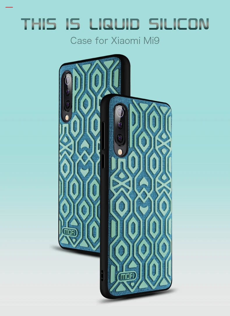 Для Xiaomi mi 9 чехол, глобальная версия, защитный силиконовый Противоскользящий тканевый чехол для задней панели Mofi mi 9 SE чехол mi 9 прозрачный чехол