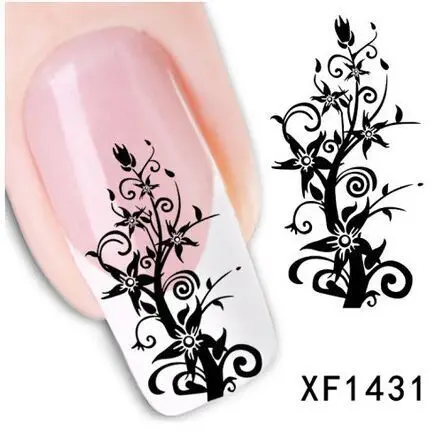 Переброска воды фольга ногти наклейки на ногтях мода красоты маникюр для ногтей 5