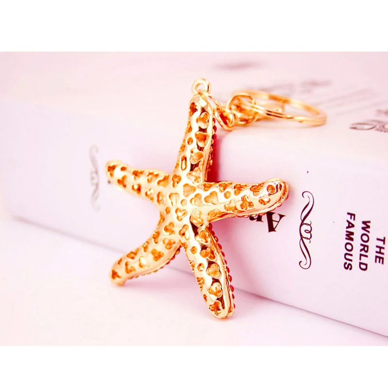 Pro acme Полный Кристалл Морская звезда брелки брелок для Для женщин Сумочка Шарм