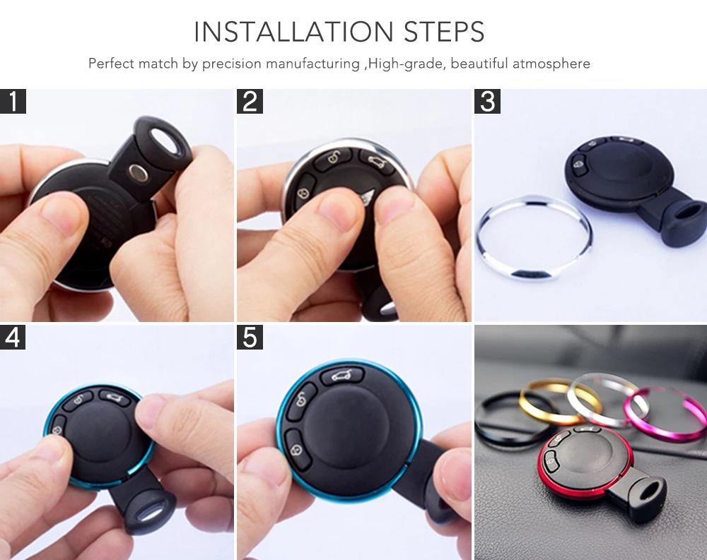 Брелок из алюминиевого сплава Mini cooper брелок с кольцом для ключей кольца BMW Cooper JCW