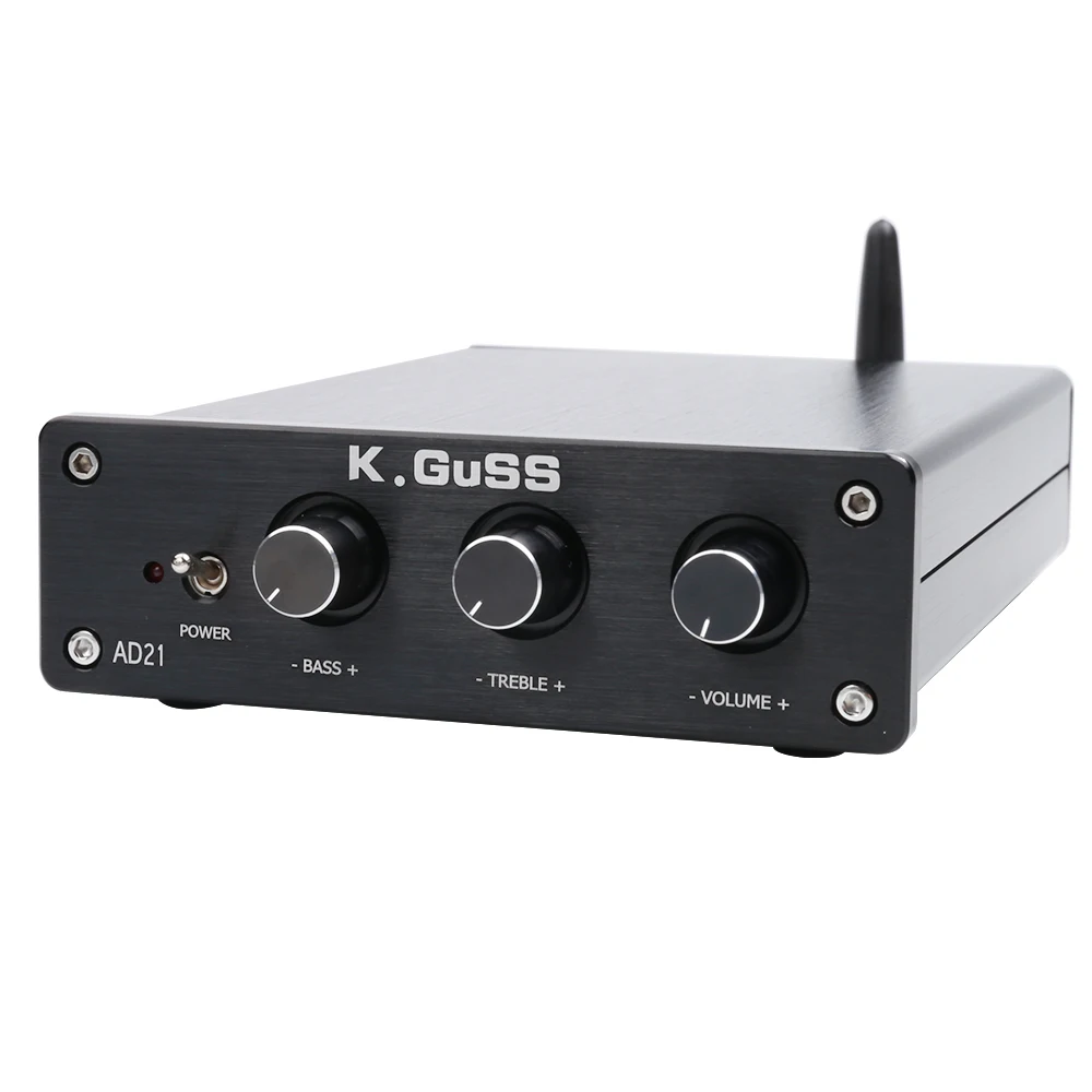 K. GUSS AD21 Класс D HIFI аудио TPA3255 2 1 Bluetooth (IIS) DAC PCM5100 усилитель мощности 150 Вт + 300