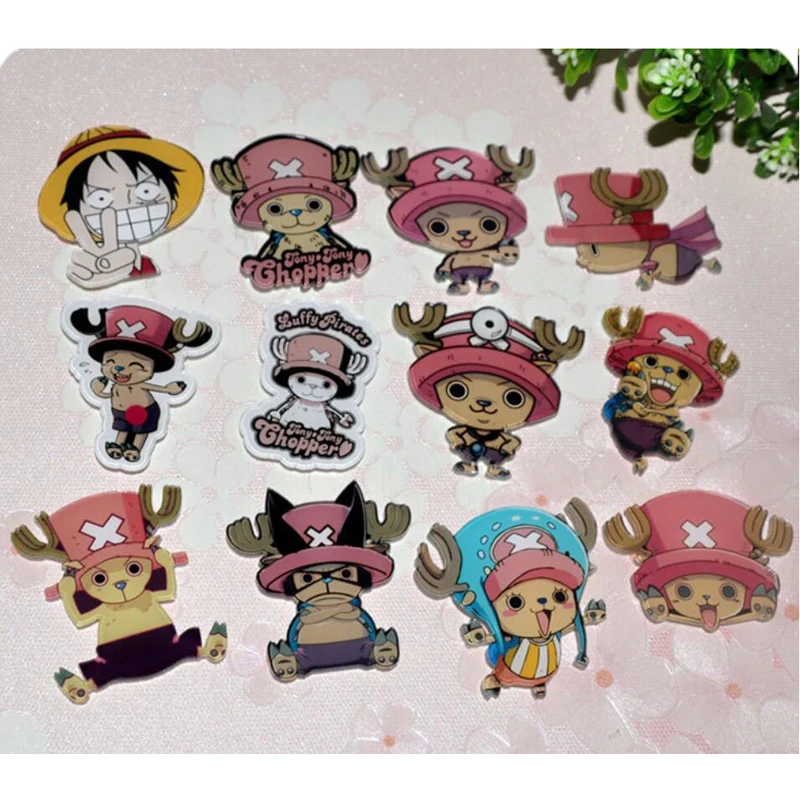 1 шт. Лидер продаж мультяшная эмалированная цельная акриловая брошь Luffy Chopper