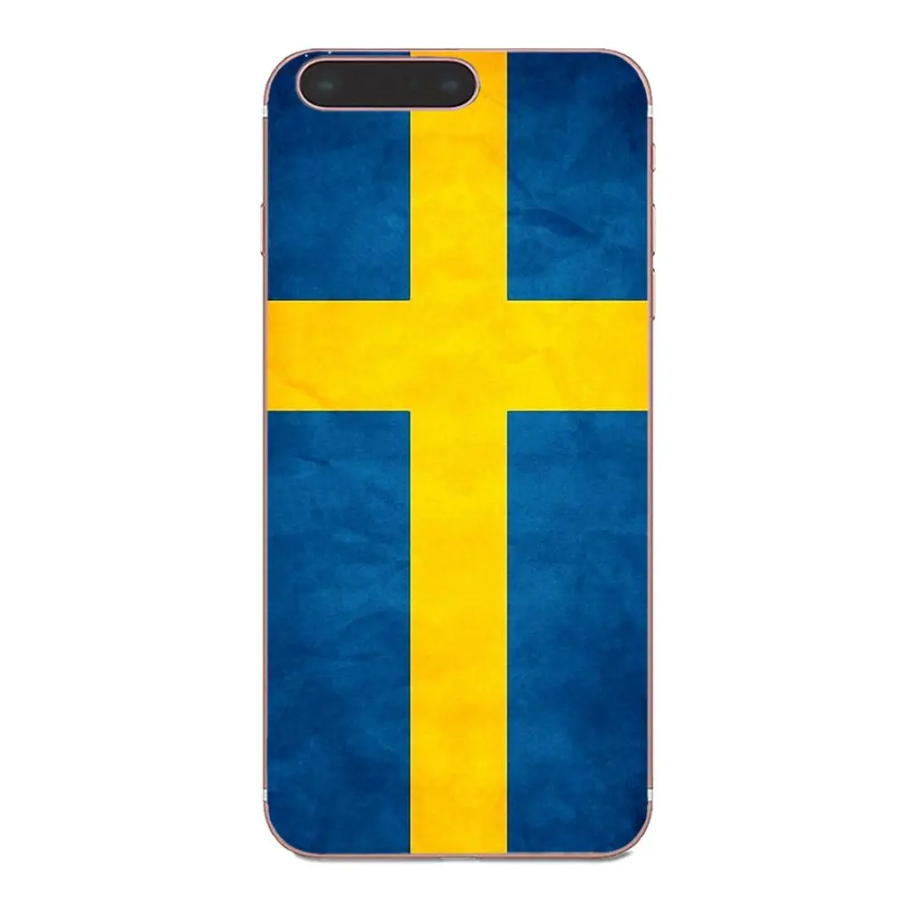 Шведский национальный флаг эмблема мягкое Новое поступление для Sony Xperia Z Z1 Z2 Z3 Z4 Z5