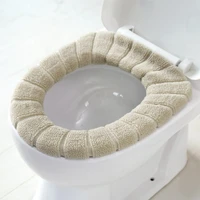 soft toilet seat cover bathroom toilet seating warmer pads washable cotton pedestal pan cushion 10 color toilets covering