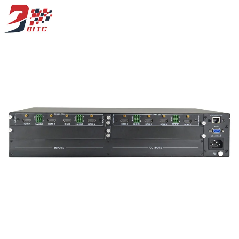 SZBITC HDMI матрица 8x8 смешанный слот карты матрица VGA DVI SDI AV с бесшовным переключением видео Сращивание с ИК-пультом дистанционного управления