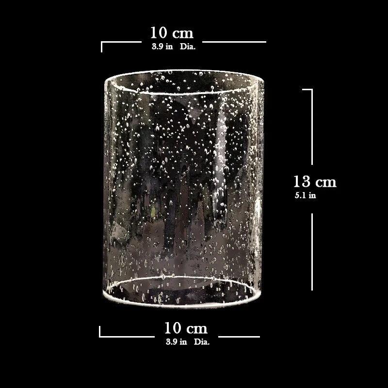 Высокая прозрачность seedy стеклянный абажур, высокое качество, L13cm* D10cm T3mm, для настенных светильников, фонарей, домашнего декора, формы трубки