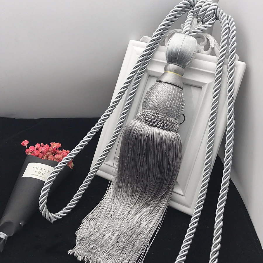 Золотые подвесные шарики занавески крючки Завязывающиеся декоративные кисточки