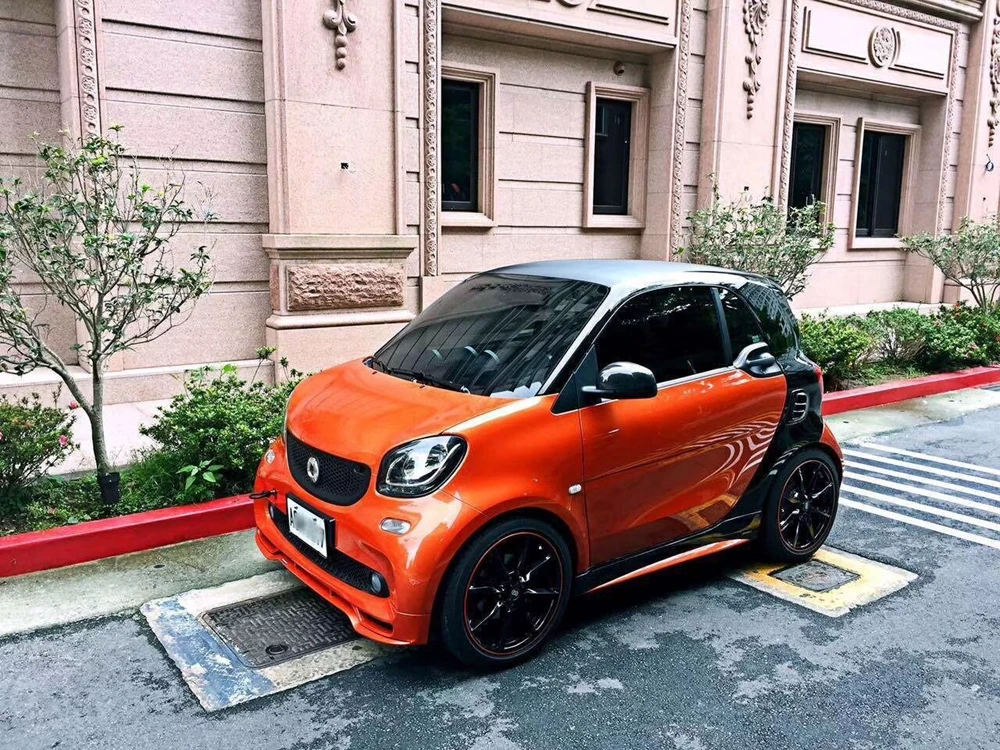 Для Benz Smart Fortwo 453 Неокрашенная передняя задняя боковая юбка для губ переднее