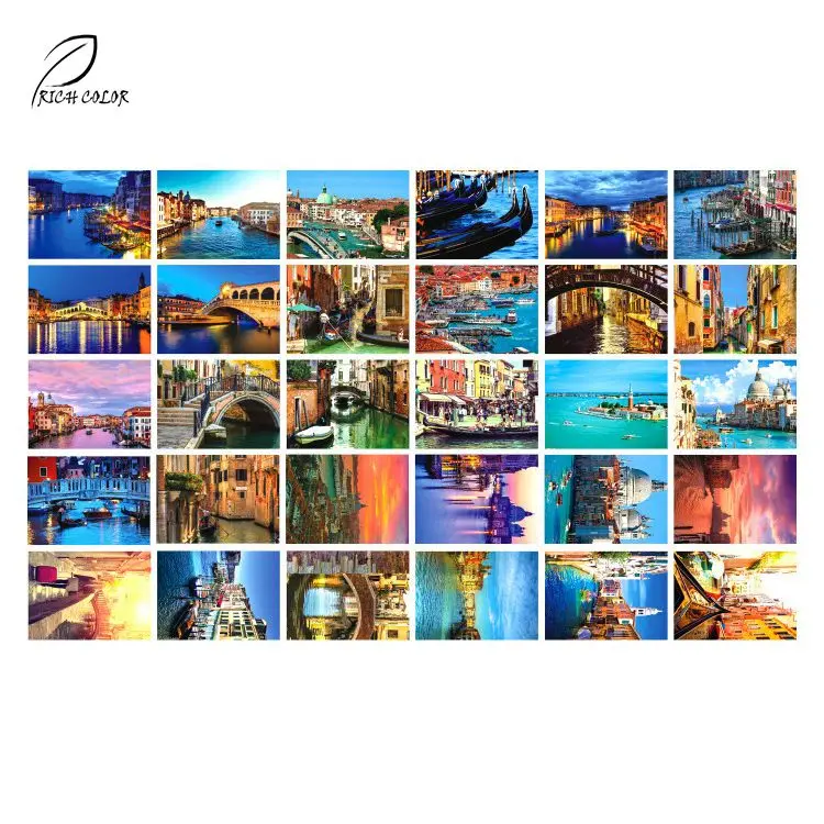 Венецианская открытка богатых цветов набор из 30 почтовых открыток разные