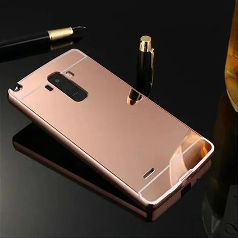 Fashion Luxury Rose Gold Mirror Case For LG G4 Stylus shell Back Cover Stylus/G4 Note/G Stylo LS770 |