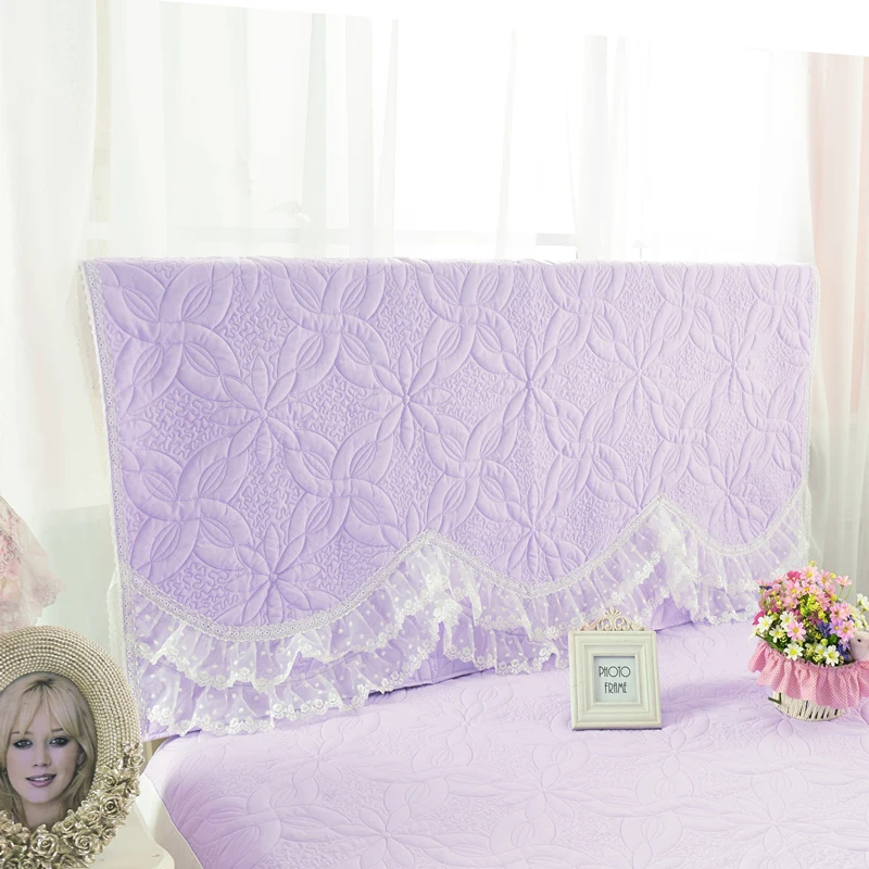 ROMORUS красивый розовый фиолетовый белый стеганый кружевной декоративный чехол