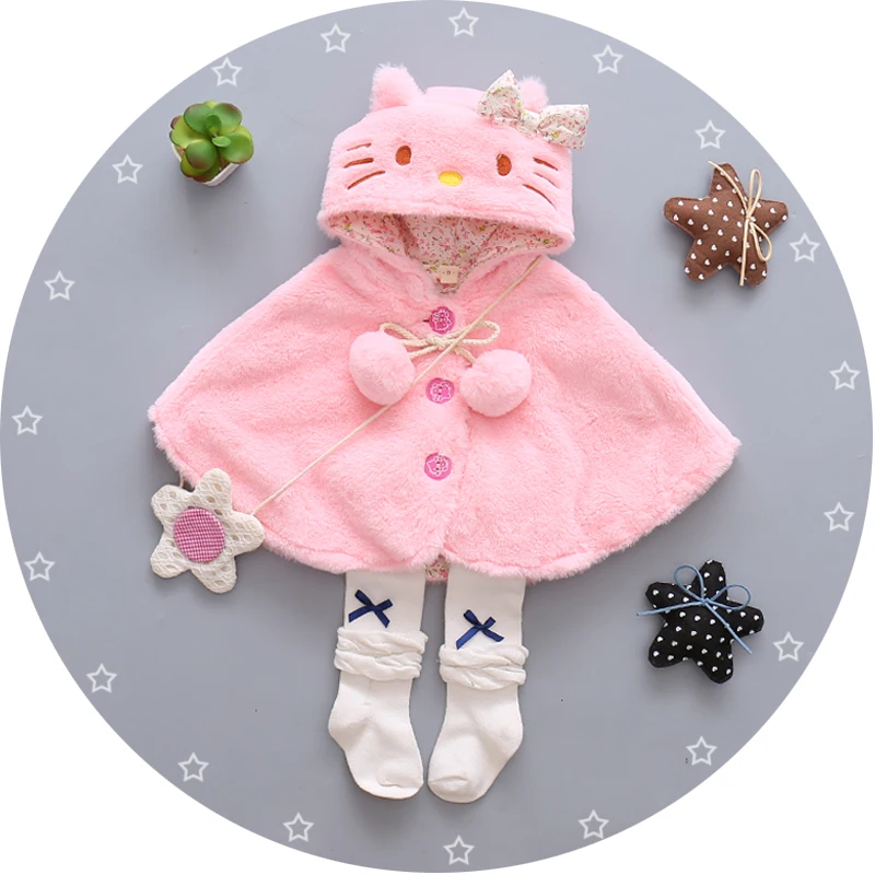 BibiCola/детский плащ зимнее пальто с капюшоном для новорожденных девочек куртка