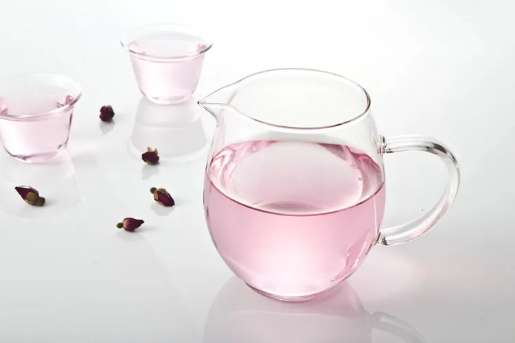 Прозрачная термостойкая стеклянная чашка высокой емкости 1 шт. утолщенная чайная