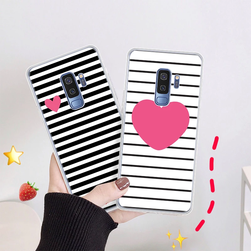 Прозрачный силиконовый чехол для телефона с узором s для samsung S9 S8 Plus S10 S10 Pro 10E, чехол-накладка на заднюю панель с милым рисунком из мультфильма