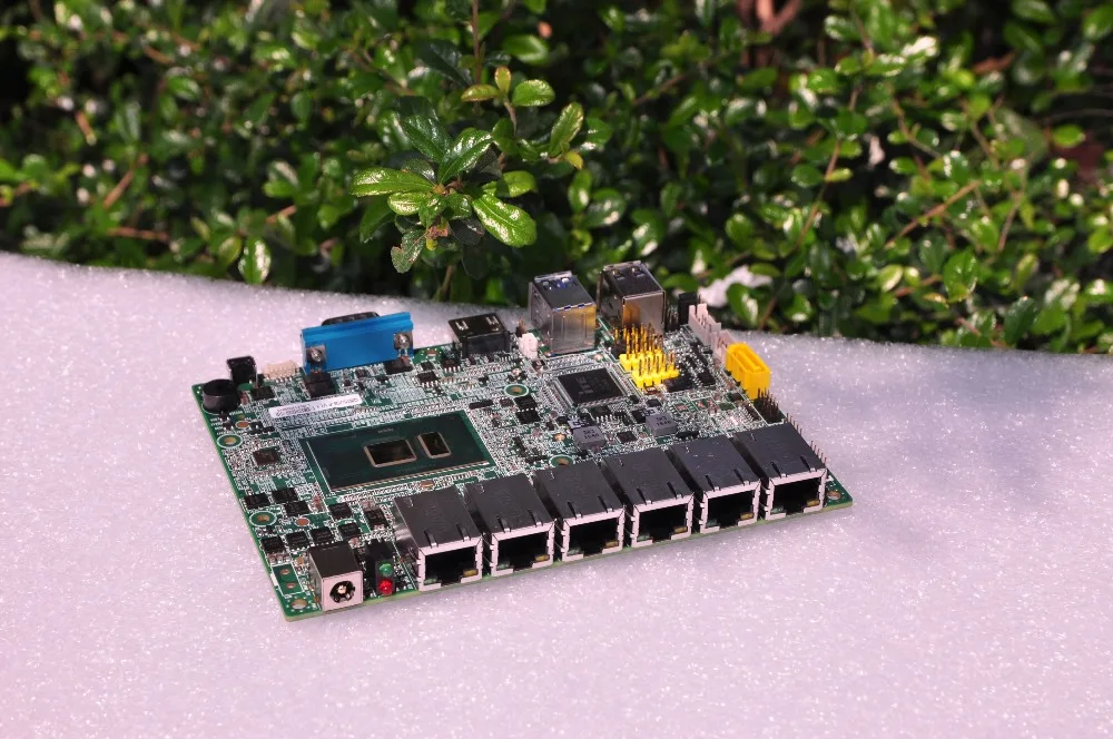 Qotom Мини ПК с Celeron Core i3 i5 i7 AES-NI 6 гигабитный NIC маршрутизатор брандмауэр поддержка Linux Ubuntu безвентиляторный ПК Q500G6