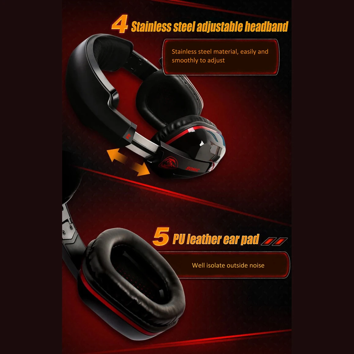 Somic G909 игровая гарнитура, игровые наушники с микрофоном, проводные наушники с шумоподавлением