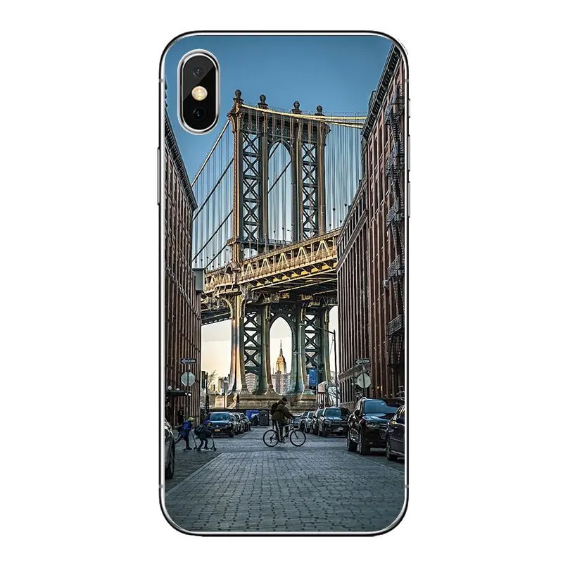 NYC brooklyn bridge New York City Silicone Phone Case Cover For Huawei P20 Lite Nova 2i 3i 3 GR3 Y6 Pro Y7 Y8 Y9 Prime 2018 2019 |