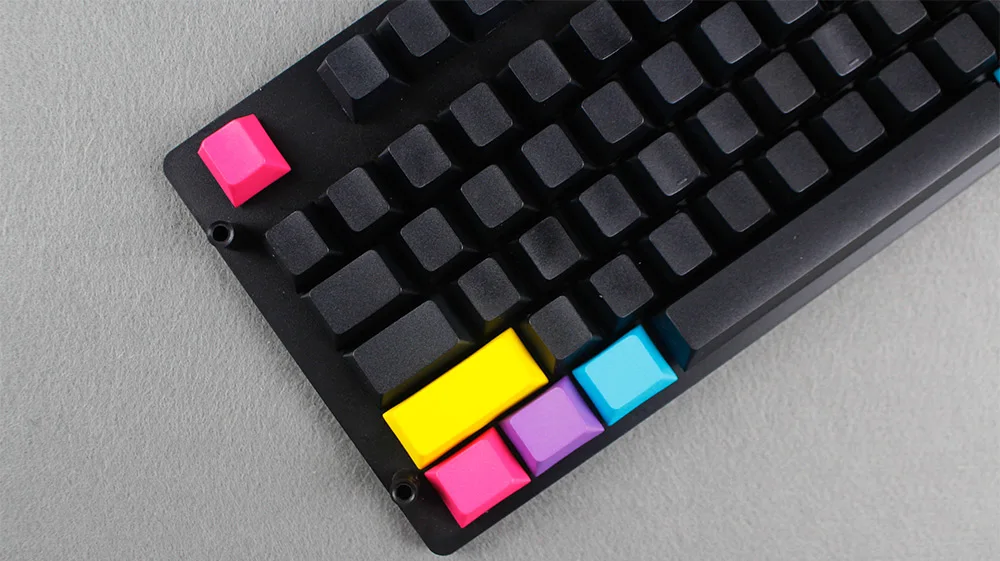 ENJOYPBT CMYW 24 колпачки для ключей Пустой Топ принт вишни профиль пропитка Резьба Скульптура 24 клавиши для механической игровой клавиатуры