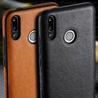 for huawei y9 2019 case luxury vintage pu leather thin back case cover for huawei y9 2019 shockproof case for huawei y9 2019