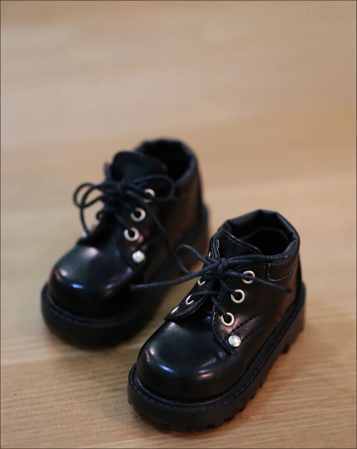 

N01-X028 children handmade toy 1/3 1/4 Doll Accessories BJD/SD doll shoes brown black Suit shoes 1 pair