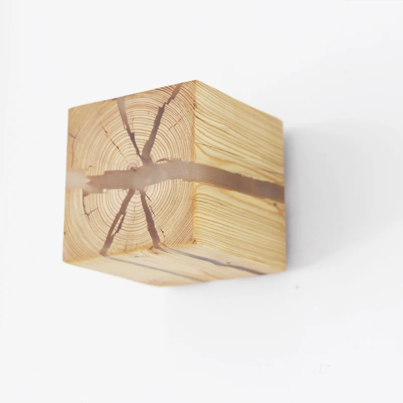 Новая модная Современная креативная светодиодная прикроватная тумба из массива