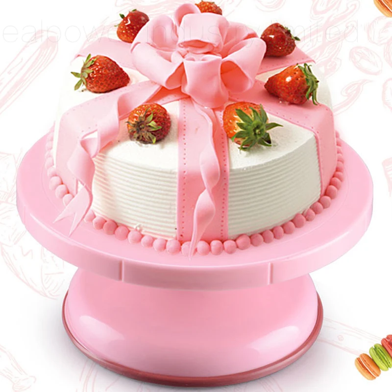 Вращающийся стол Fodd из АБС пластика для украшения тортов противоскользящая