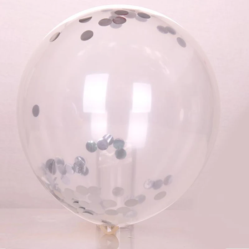5 piece 12 inch 30 cm clear balloon latex wedding confetti happy birthday party supplies decorations illuminate | Дом и сад