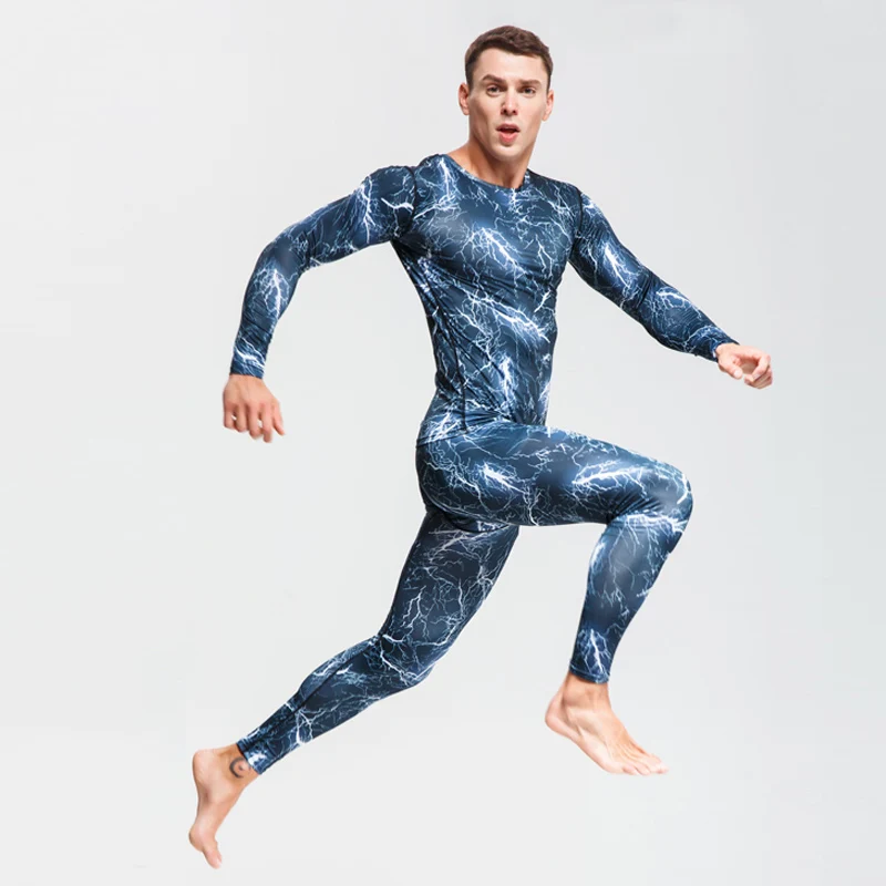 Зимний мужской костюм из 2 предметов мужское термобелье камуфляжный спортивный