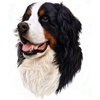 new mosaic square full laid drill diamond painting embroidery puppy bernese mountain dog beads cross stitch handwork animal kits