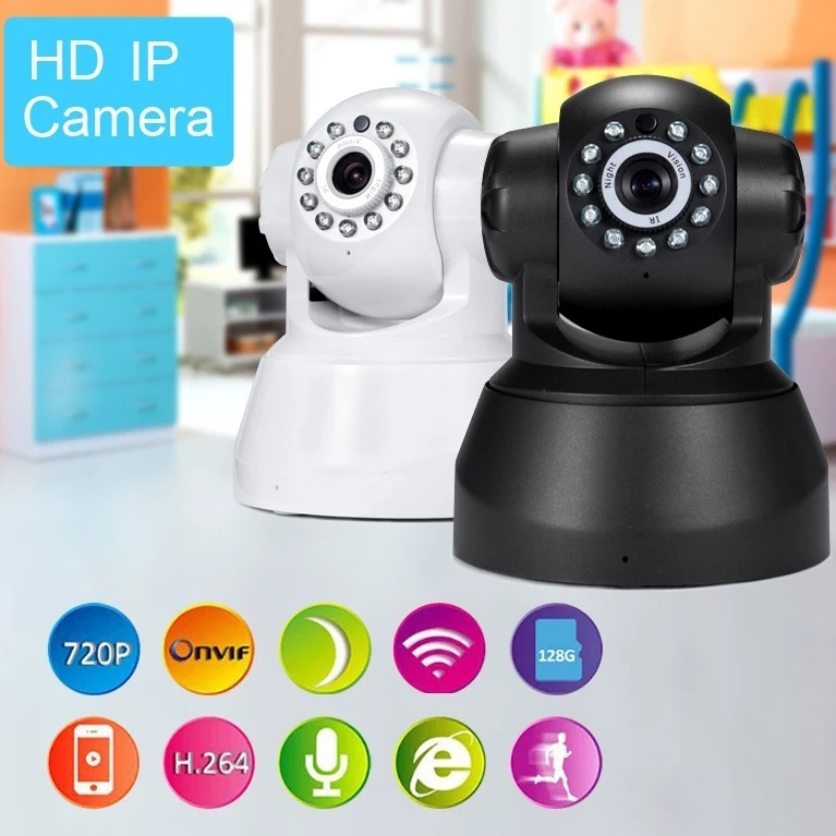IP Камера WI FI 720 P видеонаблюдения дома P2P пульт дистанционного управления