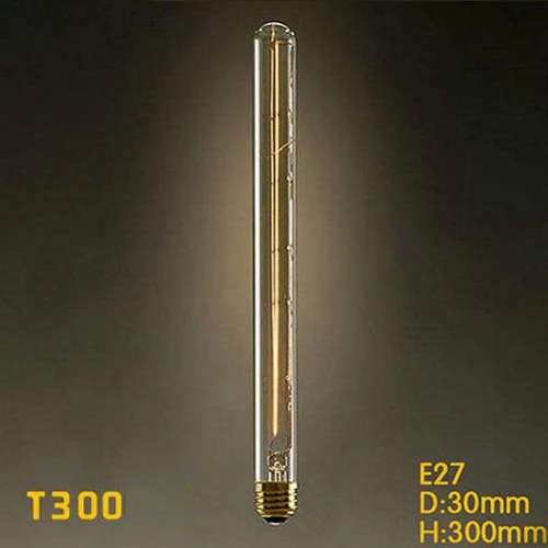 T300 Ретро Edison led светильник лампочка E27 220 В 40 Вт ST64 T10 T45 T300 G95 нити Винтаж ампулы лампа накаливания Эдисона лампа подвесной светильник s - Цвет корпуса: T300