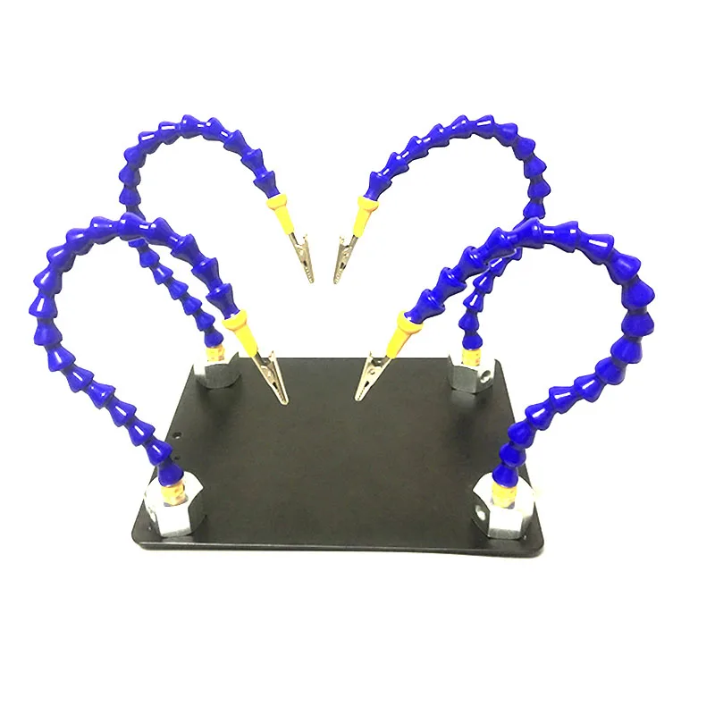 Универсальная паяльная станция с металлическим основанием третья рука гибкими