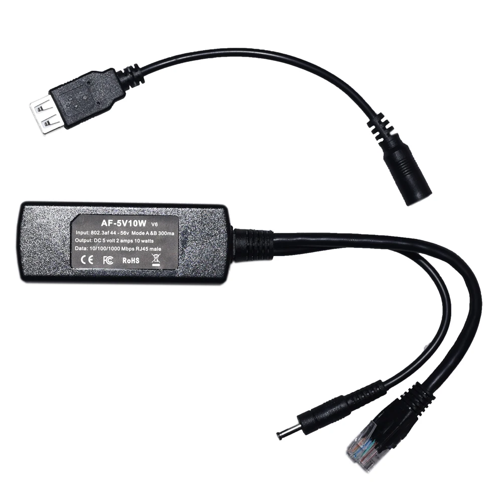 802.3af Poe сплиттер для iPads удаленное USB питание через Ethernet с PoE переключателями 5