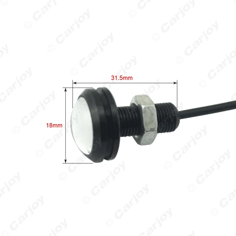 FEELDO 10 шт. мощность 3 Вт Объектив Ультра-тонкий 18 мм Автомобильный светодиодный