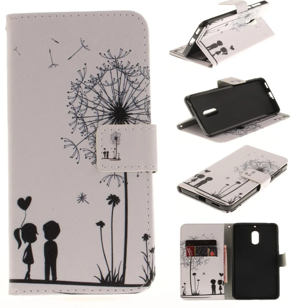 Чехол подставка для fundas Nokia 6 Nokia6 чехол 3 5 8 Etui Fundas Telefoon Hoesjes|Чехлы-книжки| |
