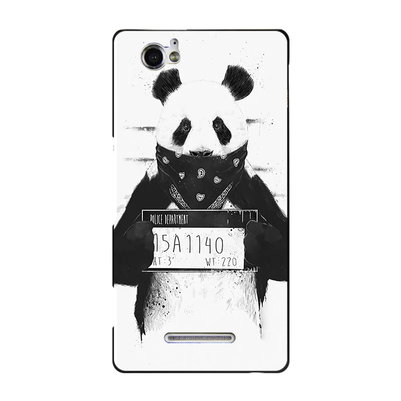 A112 Модный чехол с мультипликационным принтом для sony Xperia M Dual C1905 C1904 C2004 C2005, чехол для телефона с изображением кота и пейзажа - Цвет: A112