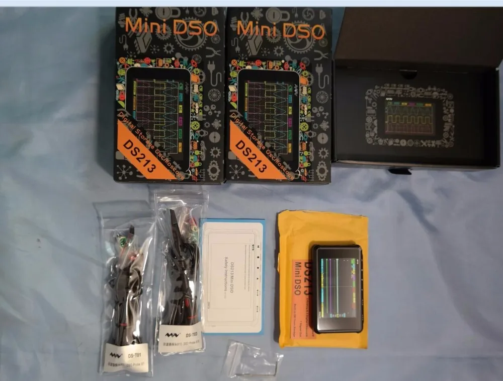 DSO 213 MINI DSO213 4-канальный портативный цифровой осциллограф карманный с