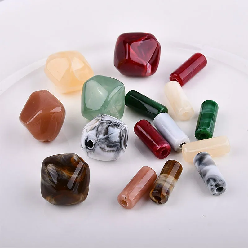 Аксессуары сделай сам Имитация бирюзы нефрита смолы цилиндрические серьги