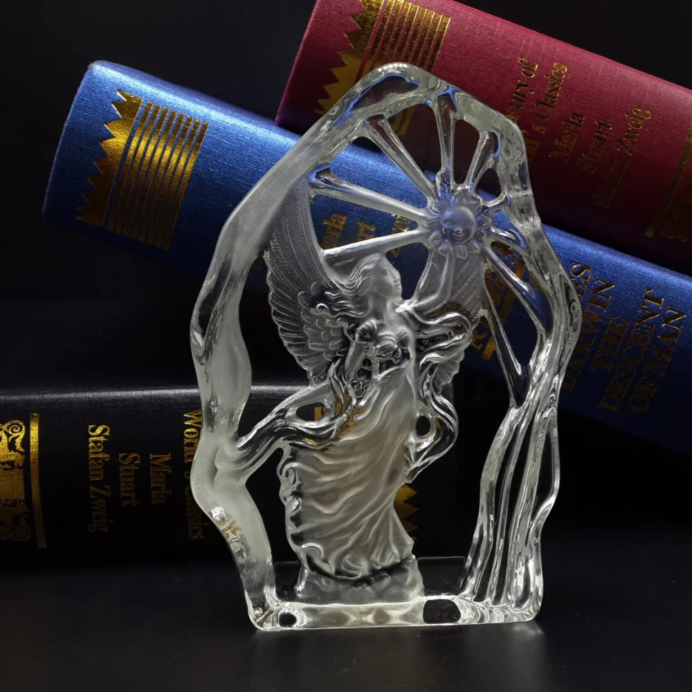 Стеклянная 3d-статуя айсберга Freedom стеклянная скульптура миниатюрные сувениры
